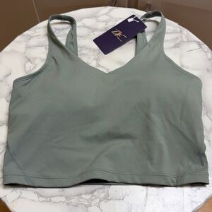 Dragon fit v neck sports bra size S NWT